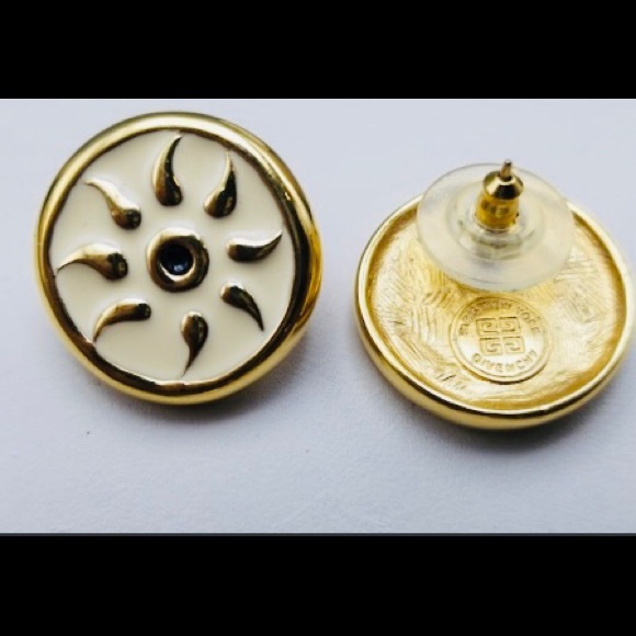 Givenchy sun design signed earrings - Picture 2 of 3